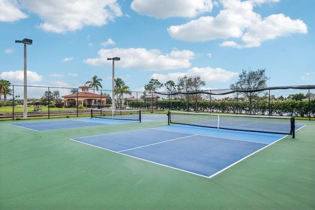 view of tennis court