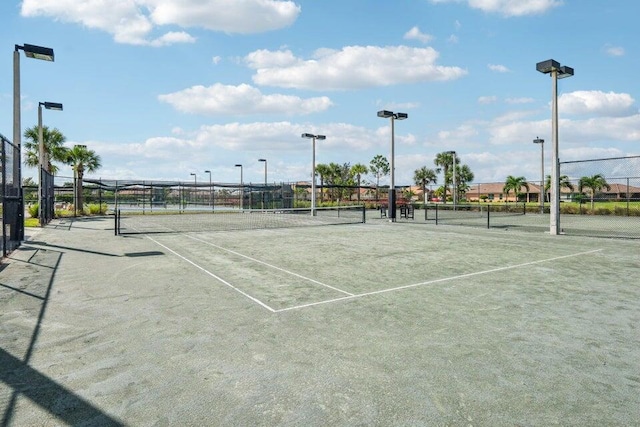 view of sport court