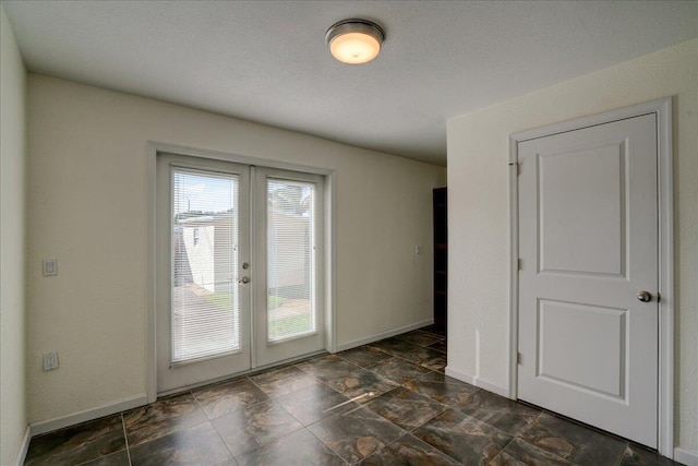 doorway featuring french doors