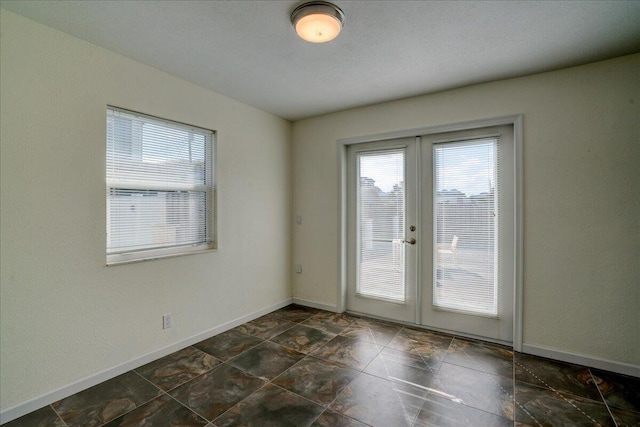 entryway with french doors