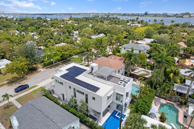 260 31st St, West Palm Beach, FL 33407 - aerial view of a large body of water and a pool area