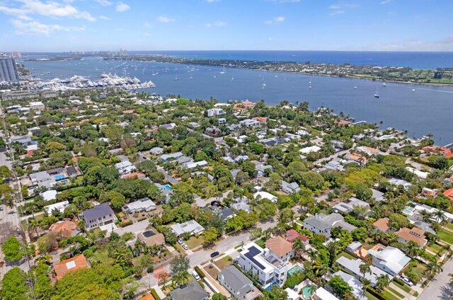260 31st St, West Palm Beach, FL 33407 - aerial overview of property's location featuring a large body of water and nearby suburban area
