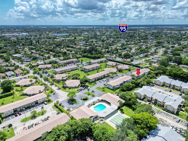 birds eye view of property