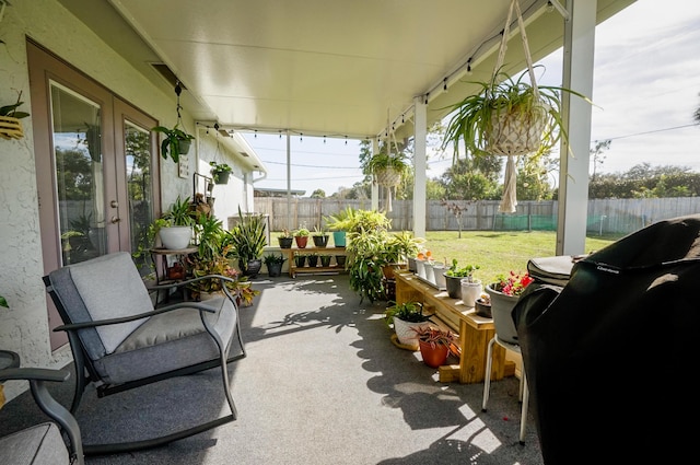 view of sunroom / solarium