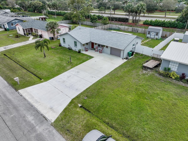 birds eye view of property