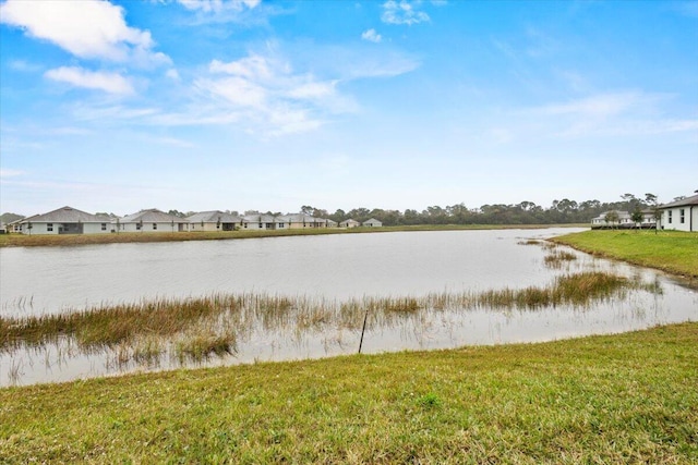 property view of water with a residential view