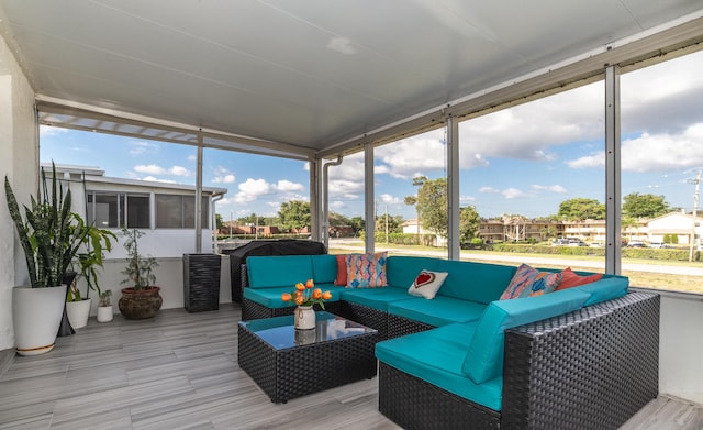 view of sunroom / solarium