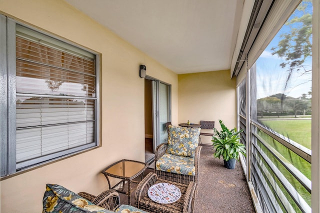 view of sunroom / solarium