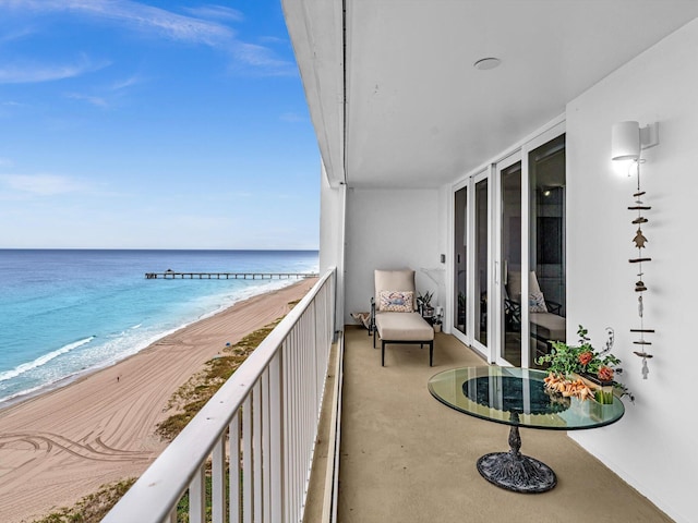 3000 S Ocean Blvd Unit 1504, Boca Raton, FL 33432 - balcony with view of water and beach