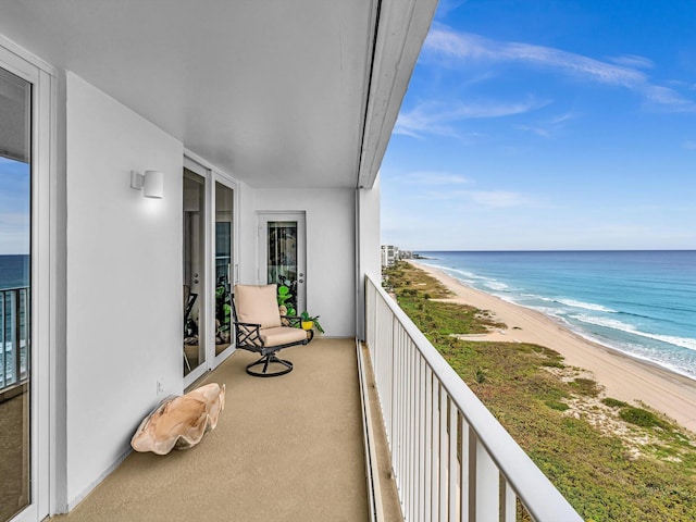 3000 S Ocean Blvd Unit 1504, Boca Raton, FL 33432 - balcony featuring view of water and beach