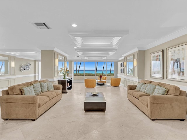 3000 S Ocean Blvd Unit 1504, Boca Raton, FL 33432 - lobby featuring crown molding