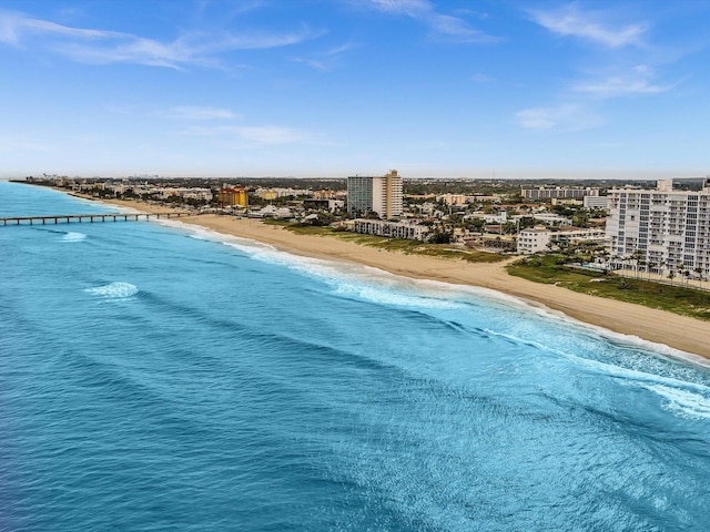 water view featuring a view of the beach