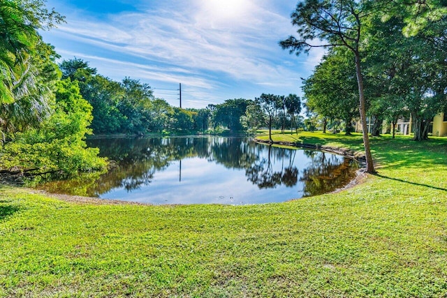 view of water feature