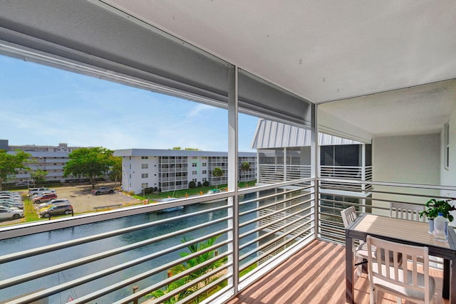 view of balcony