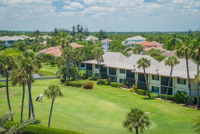 bird's eye view featuring a residential view