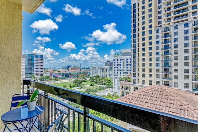 view of balcony