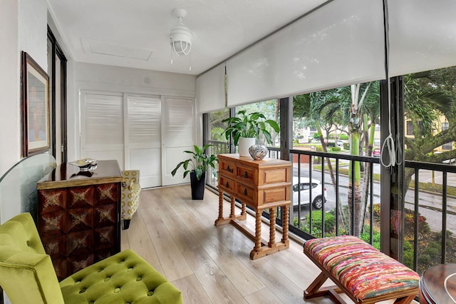 sunroom with a wealth of natural light