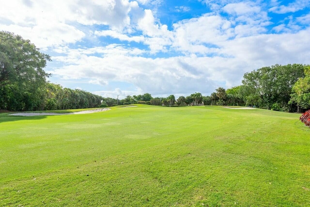 view of community with a lawn