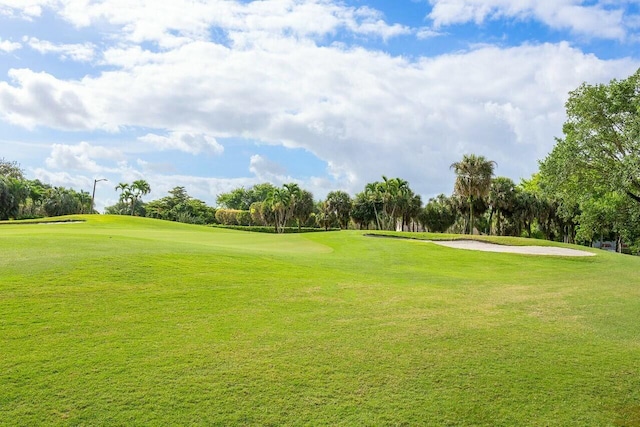 surrounding community featuring a lawn