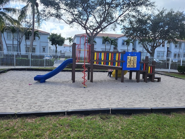 view of jungle gym