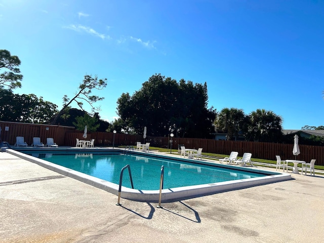 view of pool with a patio