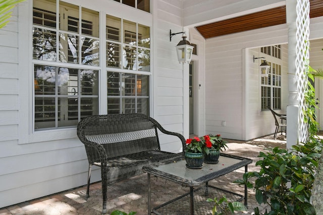 view of patio / terrace featuring covered porch