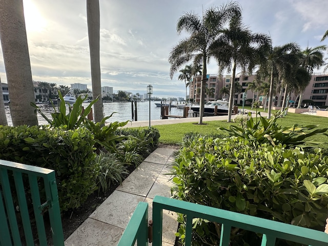 view of water feature