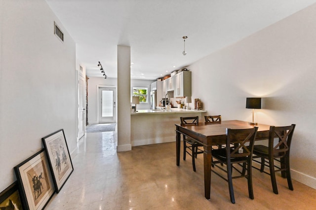 view of dining area