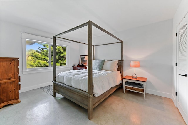 bedroom with a closet