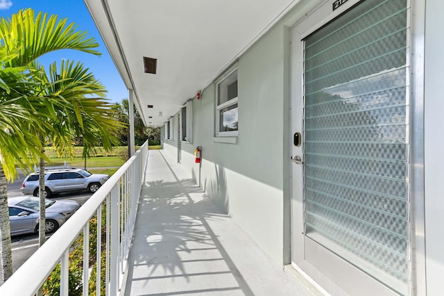 view of balcony