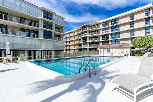 view of pool with a patio