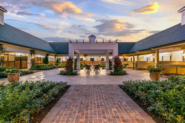 exterior space featuring a patio