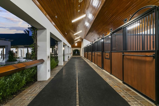 view of horse barn