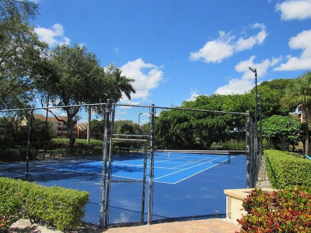 view of tennis court