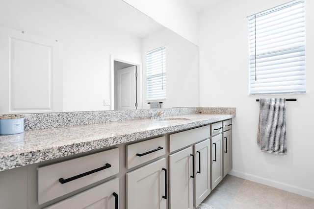 bathroom with vanity