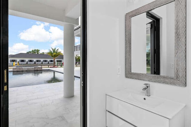 bathroom featuring vanity