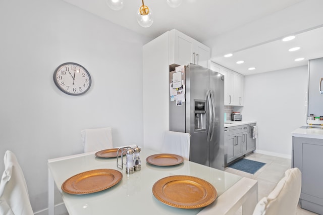 view of dining area