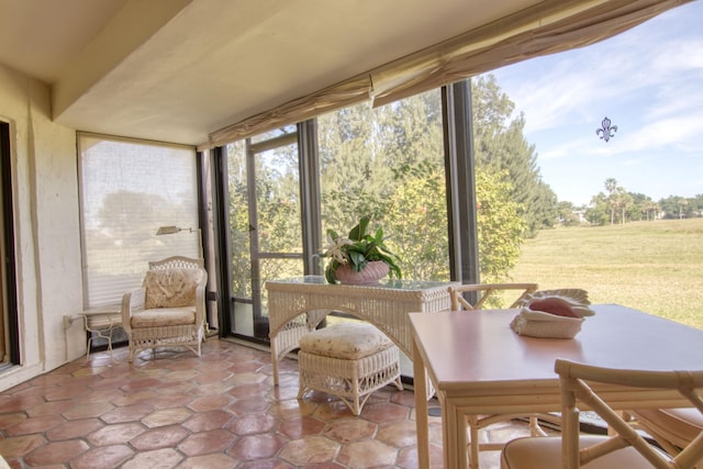 sunroom featuring plenty of natural light