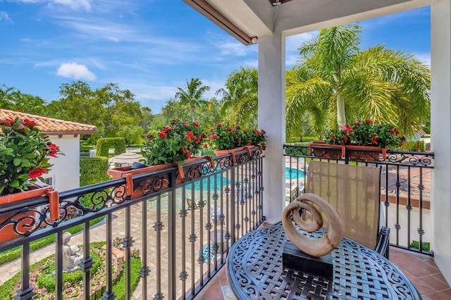 view of balcony