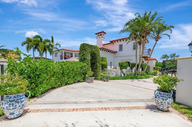 view of mediterranean / spanish house