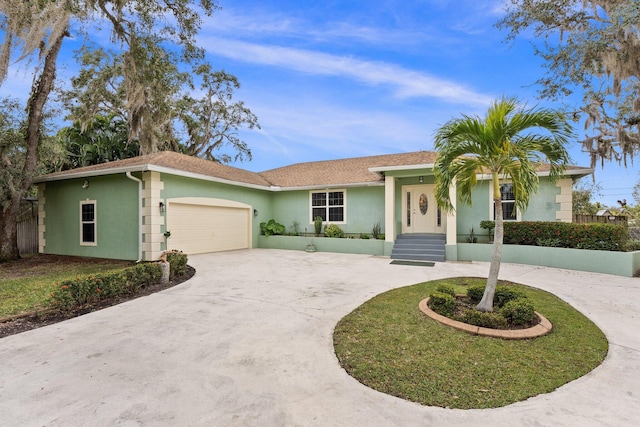 ranch-style house with a garage