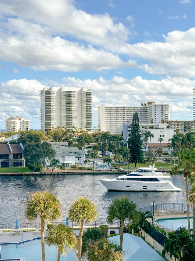 property view of water