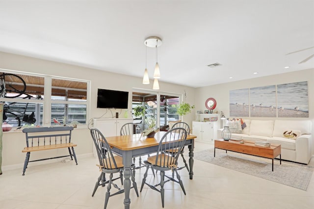 view of dining room