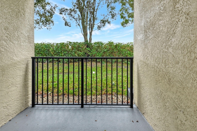 view of balcony