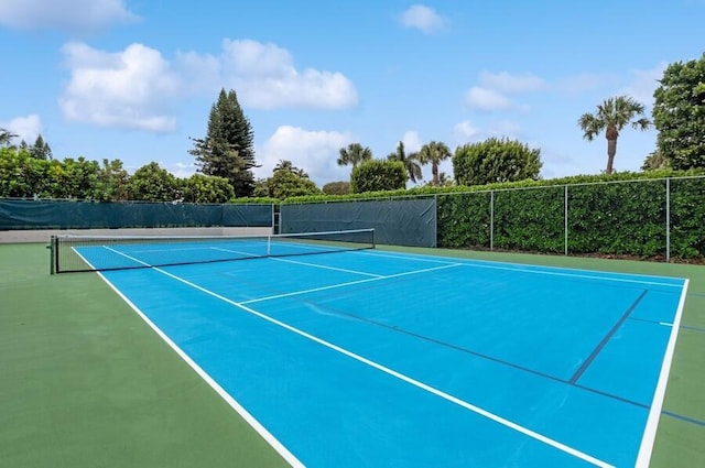 view of tennis court