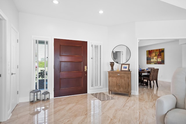 view of entrance foyer