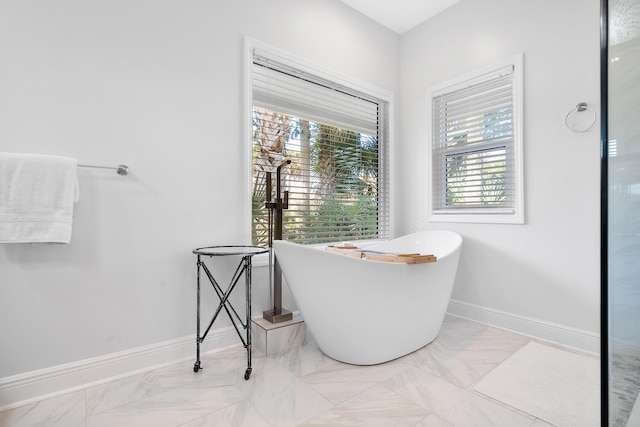 bathroom with a bathtub