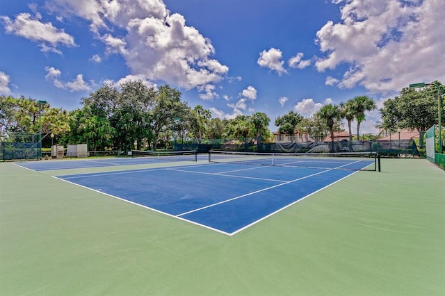 view of sport court