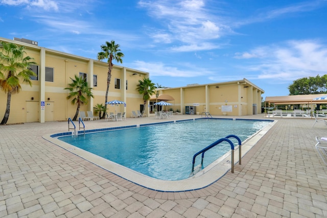 view of pool with a patio