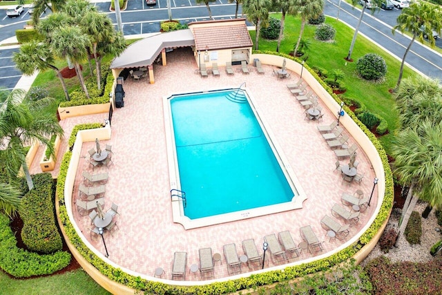 view of pool with a patio